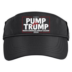 Lil Pump Wearing Pump For Trump America Great Again 2024 Adult Drive Performance Visor