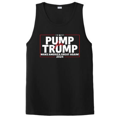 Lil Pump Wearing Pump For Trump America Great Again 2024 PosiCharge Competitor Tank