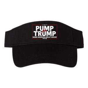 Lil Pump Wearing Pump For Trump America Great Again 2024 Valucap Bio-Washed Visor