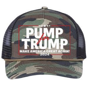 Lil Pump Wearing Pump For Trump America Great Again 2024 Retro Rope Trucker Hat Cap