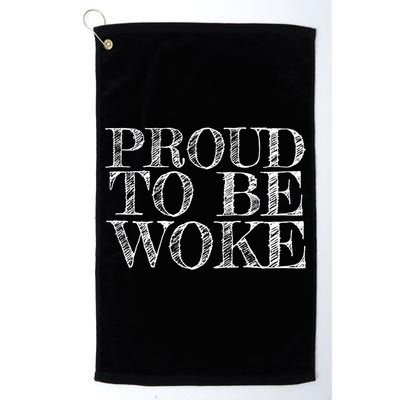 Leftist Politically Well Informed Socialist Proud To Be Woke Gift Golf Towel