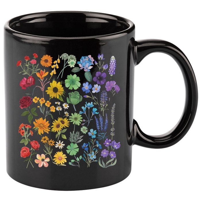 Lgbt Pride Wildflowers Pride Month 11oz C Handle Ceramic Mug