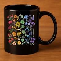 Lgbt Pride Wildflowers Pride Month 11oz C Handle Ceramic Mug