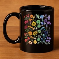 Lgbt Pride Wildflowers Pride Month 11oz C Handle Ceramic Mug