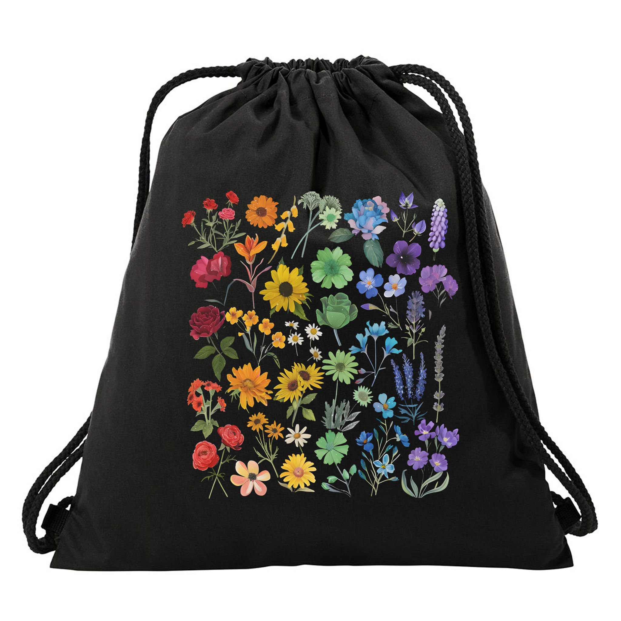 Lgbt Pride Wildflowers Pride Month Drawstring Bag