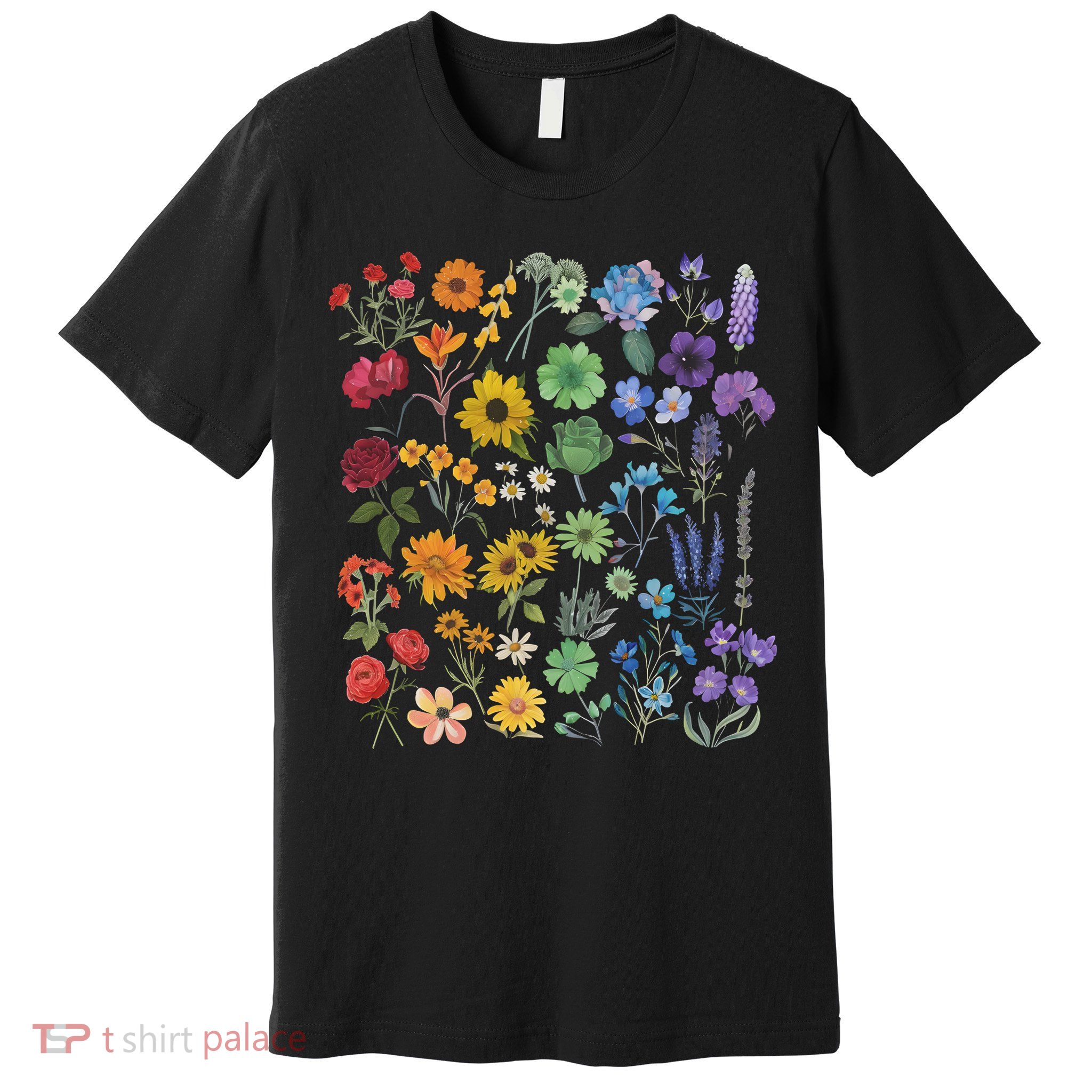 Lgbt Pride Wildflowers Pride Month Premium T-Shirt