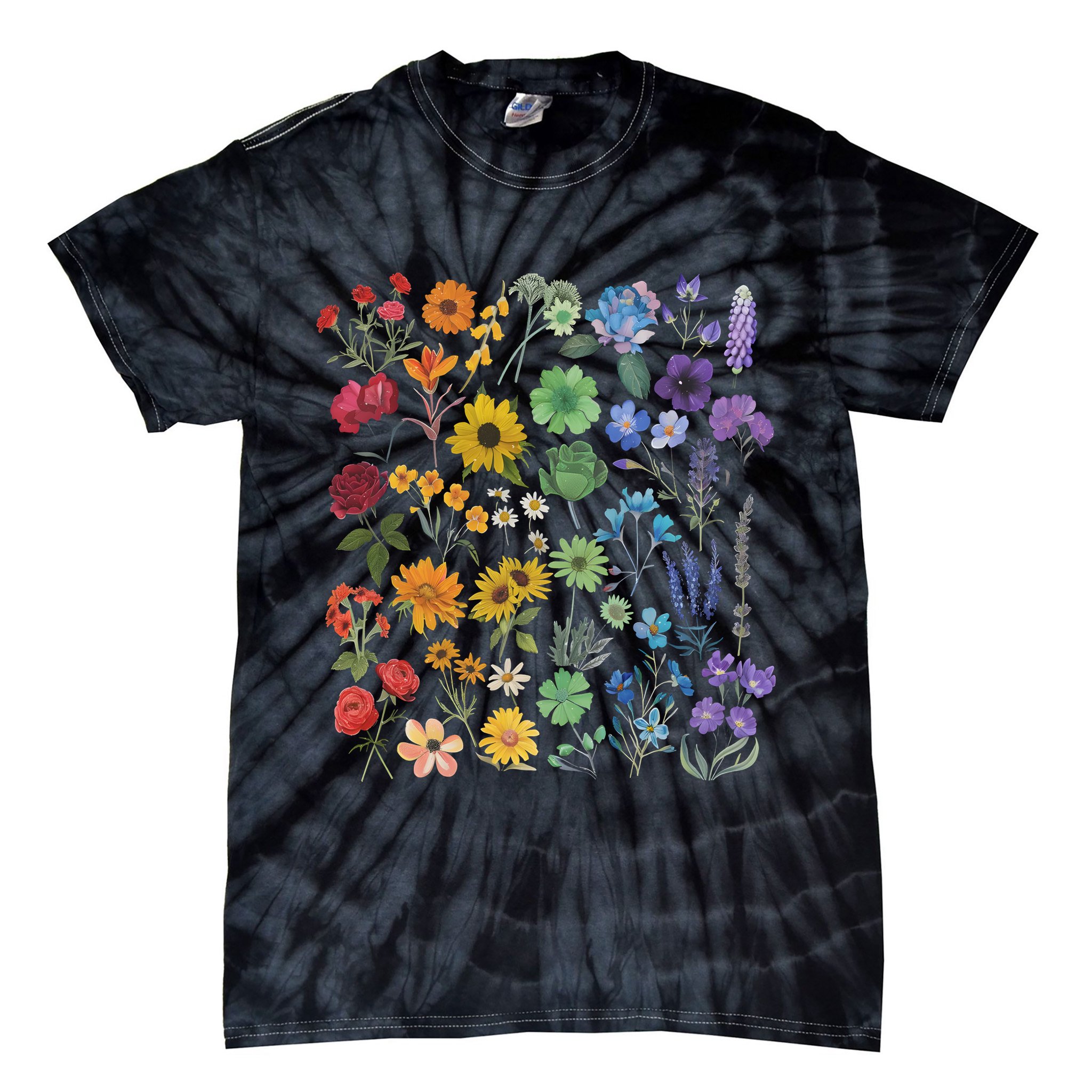 Lgbt Pride Wildflowers Pride Month Tie-Dye T-Shirt