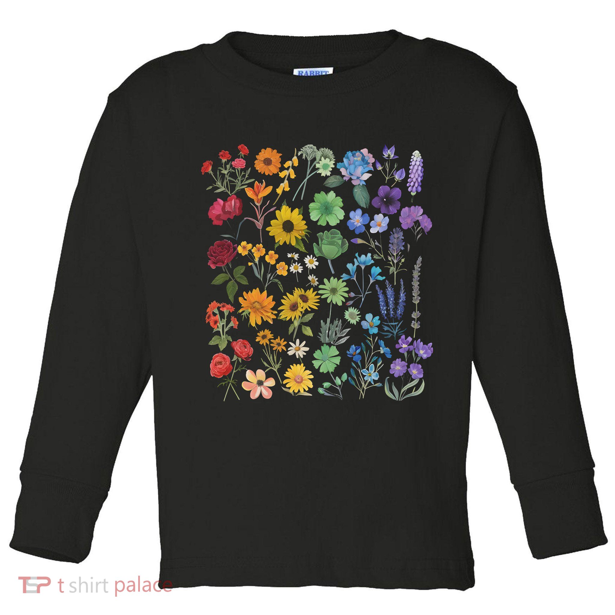 Lgbt Pride Wildflowers Pride Month Toddler Long Sleeve Shirt