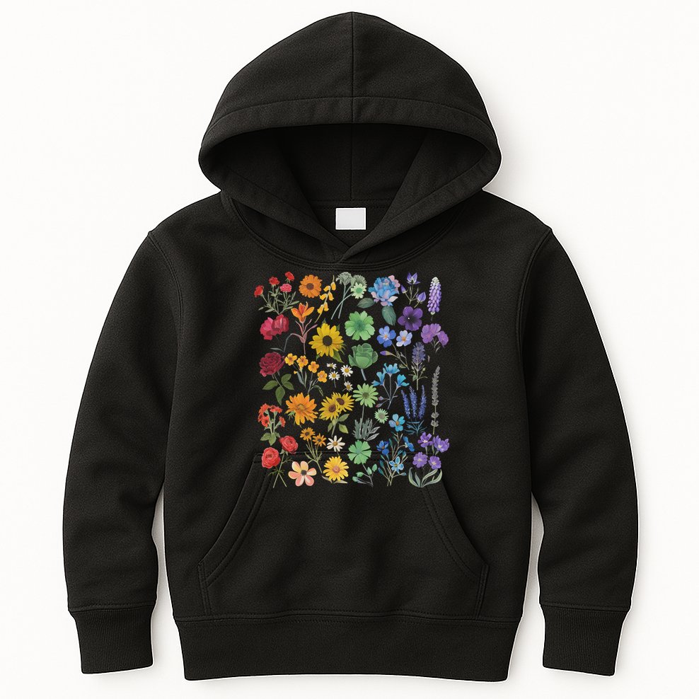 Lgbt Pride Wildflowers Pride Month Kids Hoodie