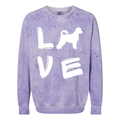 Love Portuguese Water Dog Great Gift Colorblast Crewneck Sweatshirt