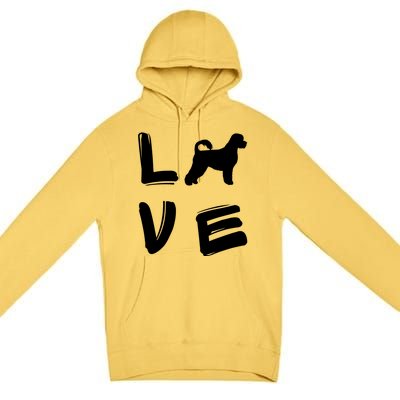 Love Portuguese Water Dog Great Gift Premium Pullover Hoodie