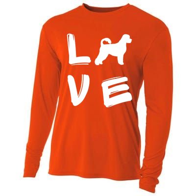 Love Portuguese Water Dog Great Gift Cooling Performance Long Sleeve Crew