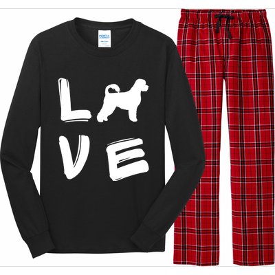 Love Portuguese Water Dog Great Gift Long Sleeve Pajama Set