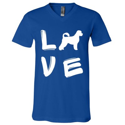 Love Portuguese Water Dog Great Gift V-Neck T-Shirt