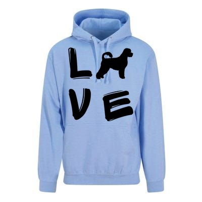 Love Portuguese Water Dog Great Gift Unisex Surf Hoodie