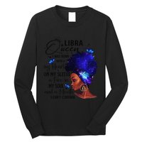 Libra Queen Afro Melanin Birthday Gift For Black Wo Long Sleeve Shirt