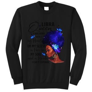 Libra Queen Afro Melanin Birthday Gift For Black Wo Sweatshirt