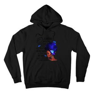 Libra Queen Afro Melanin Birthday Gift For Black Wo Tall Hoodie