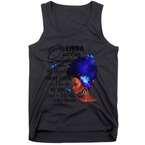 Libra Queen Afro Melanin Birthday Gift For Black Wo Tank Top