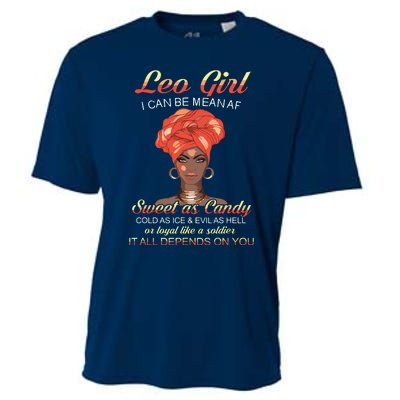 Leo Queens Are Born In Leo Cooling Performance Crew T-Shirt