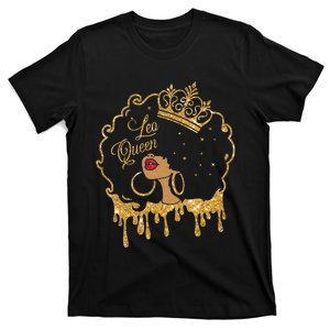 Leo Queens Are Born in July 23 - August 22 Birthday T-Shirt