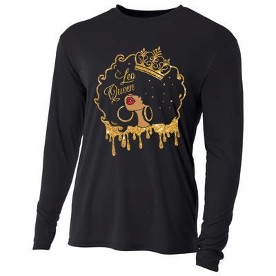 Leo Queens Are Born in July 23 - August 22 Birthday Cooling Performance Long Sleeve Crew