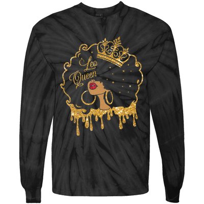 Leo Queens Are Born in July 23 - August 22 Birthday Tie-Dye Long Sleeve Shirt