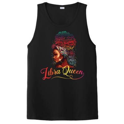 Libra Queen Afro Women September October Melanin Birthday PosiCharge Competitor Tank