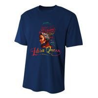 Libra Queen Afro Women September October Melanin Birthday Performance Sprint T-Shirt