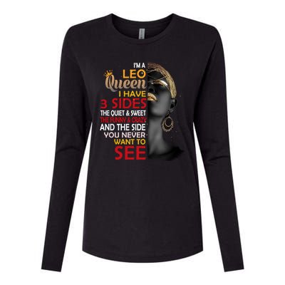 Leo Queens Are Born In July 23 August 22 Black Zodiac Birthday Black Women Womens Cotton Relaxed Long Sleeve T-Shirt