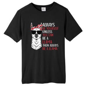 LLama Quote Apparel LLama Lovers Cute Alpacas Tall Fusion ChromaSoft Performance T-Shirt