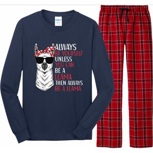 LLama Quote Apparel LLama Lovers Cute Alpacas Long Sleeve Pajama Set