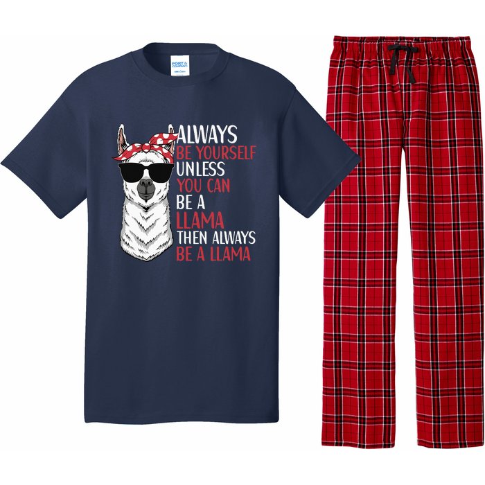 LLama Quote Apparel LLama Lovers Cute Alpacas Pajama Set