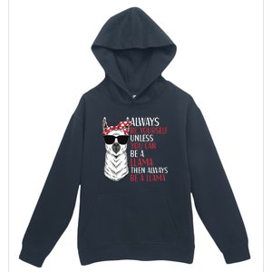 LLama Quote Apparel LLama Lovers Cute Alpacas Urban Pullover Hoodie