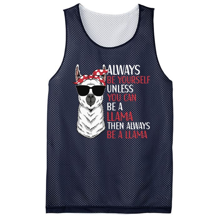 LLama Quote Apparel LLama Lovers Cute Alpacas Mesh Reversible Basketball Jersey Tank