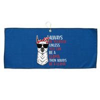 LLama Quote Apparel LLama Lovers Cute Alpacas Large Microfiber Waffle Golf Towel