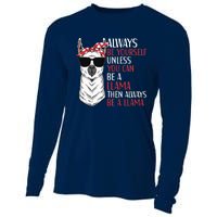 LLama Quote Apparel LLama Lovers Cute Alpacas Cooling Performance Long Sleeve Crew