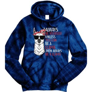 LLama Quote Apparel LLama Lovers Cute Alpacas Tie Dye Hoodie