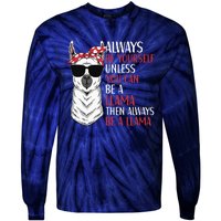 LLama Quote Apparel LLama Lovers Cute Alpacas Tie-Dye Long Sleeve Shirt