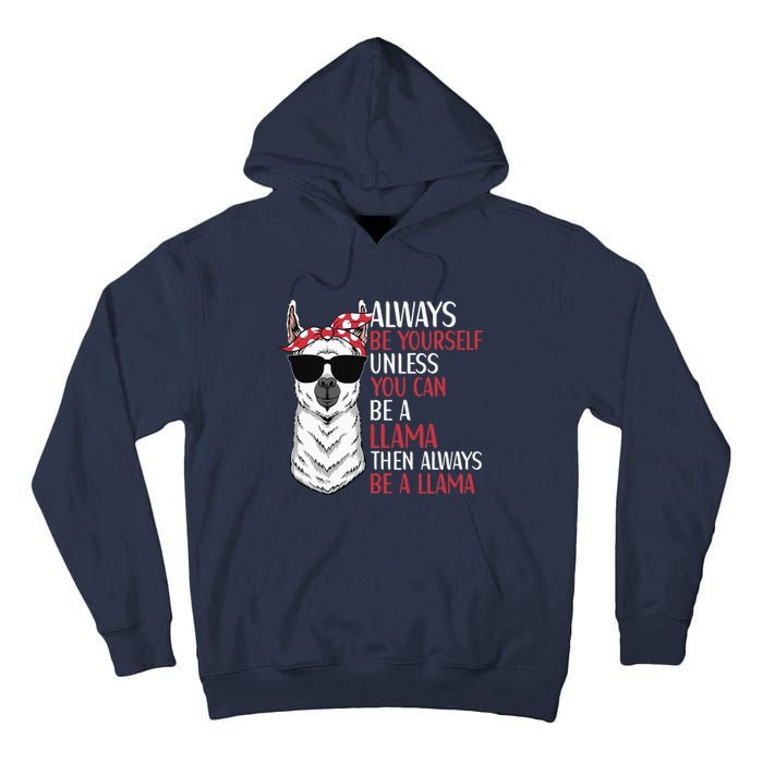 LLama Quote Apparel LLama Lovers Cute Alpacas Tall Hoodie