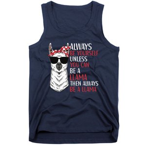 LLama Quote Apparel LLama Lovers Cute Alpacas Tank Top