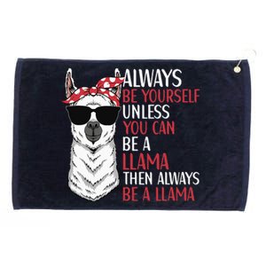 LLama Quote Apparel LLama Lovers Cute Alpacas Grommeted Golf Towel