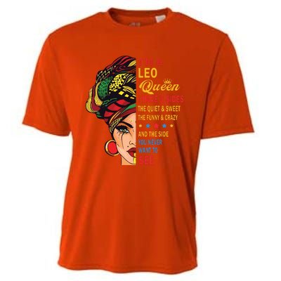 Leo Queens Are Born In July 23 August 22 Cooling Performance Crew T-Shirt