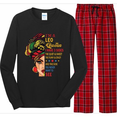 Leo Queens Are Born In July 23 August 22 Long Sleeve Pajama Set