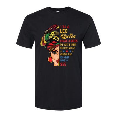 Leo Queens Are Born In July 23 August 22 Softstyle CVC T-Shirt