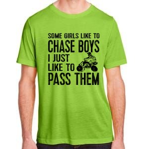 Ladies Quad Atv Utv 4 Wheeler Mudding Racing Great Gift Chase Cool Gift Adult ChromaSoft Performance T-Shirt