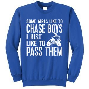 Ladies Quad Atv Utv 4 Wheeler Mudding Racing Great Gift Chase Cool Gift Sweatshirt