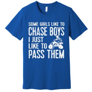 Ladies Quad Atv Utv 4 Wheeler Mudding Racing Great Gift Chase Cool Gift Premium T-Shirt