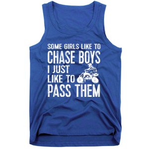 Ladies Quad Atv Utv 4 Wheeler Mudding Racing Great Gift Chase Cool Gift Tank Top