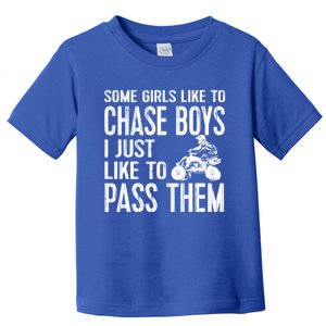 Ladies Quad Atv Utv 4 Wheeler Mudding Racing Great Gift Chase Cool Gift Toddler T-Shirt